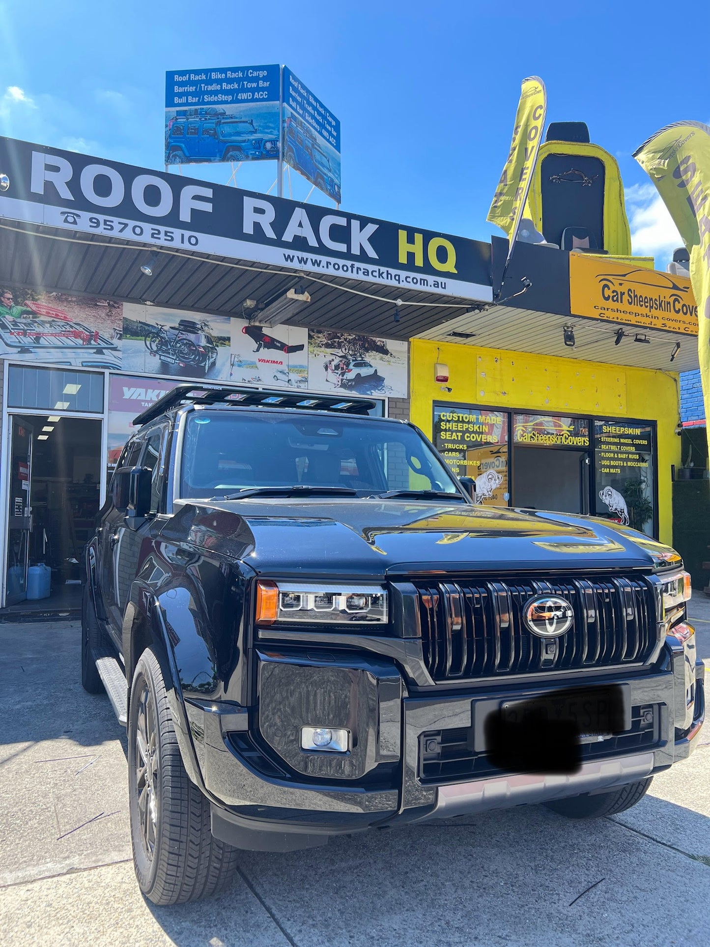 Toyota Prado 250/Lexus GX550 Rhino Rack Pioneer 6 Platform with backbone 2100x1240mm