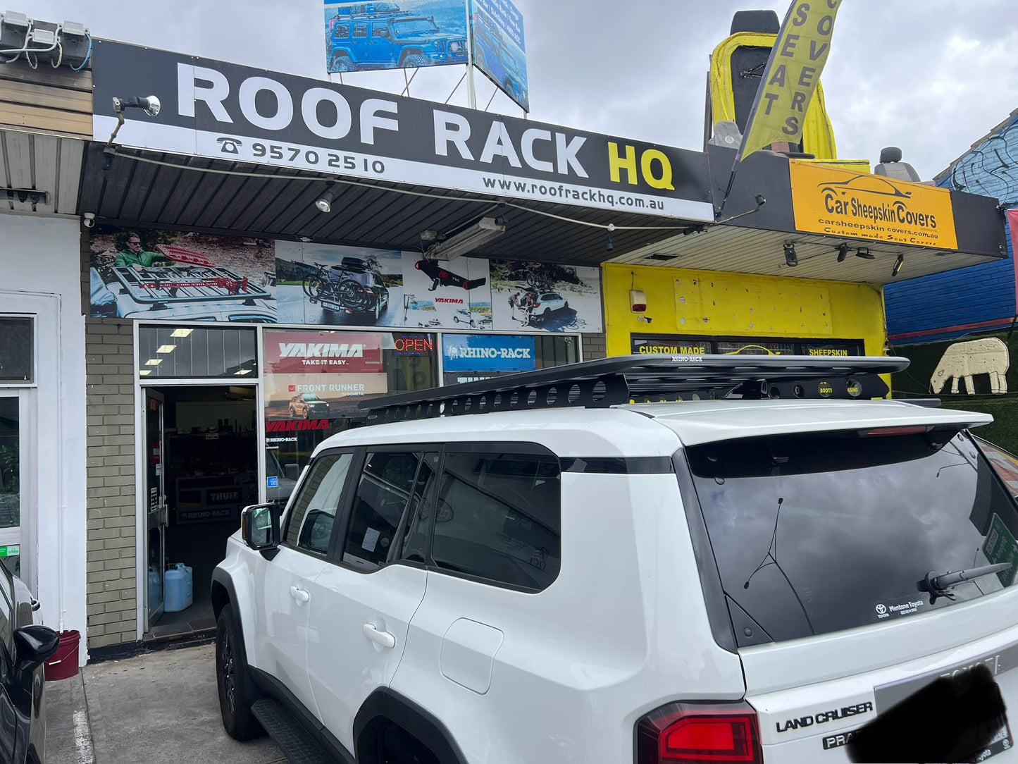 Toyota Prado 250/Lexus GX550 Rhino Rack Pioneer 6 Platform with backbone 2100x1240mm